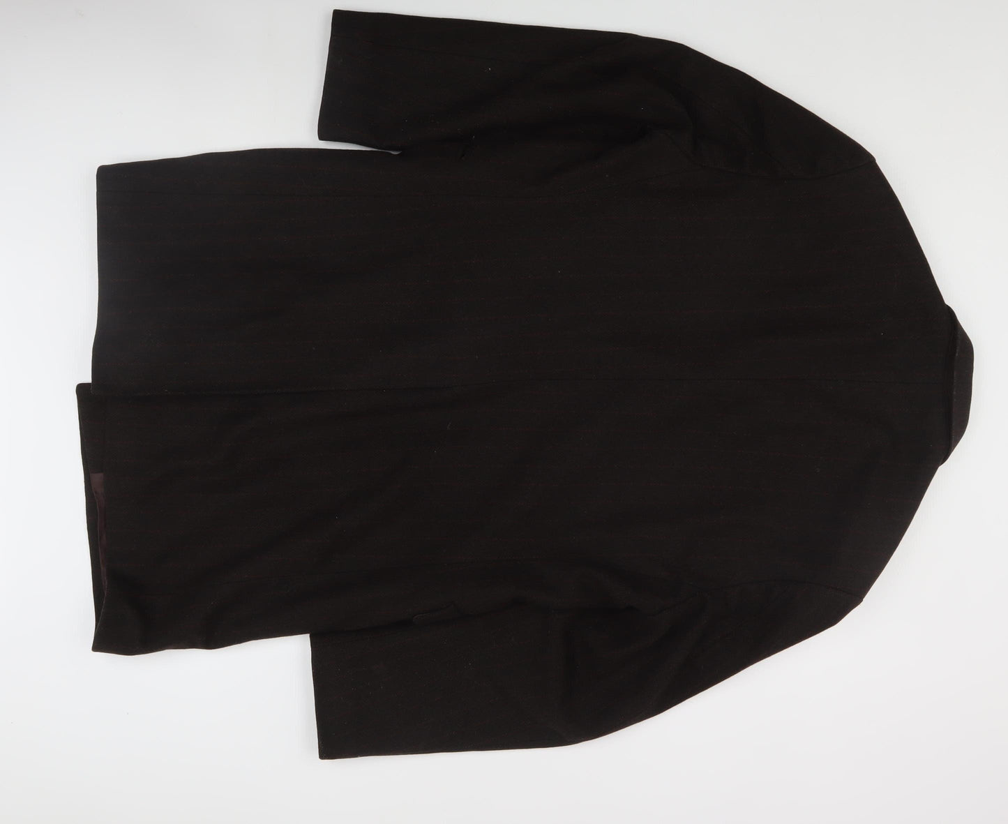 Cornelius George Men's Black Wool Mid-Length Overcoat 42R