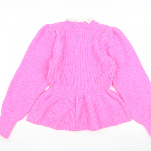 River Island Women's Pink Pullover Jumper Size 14