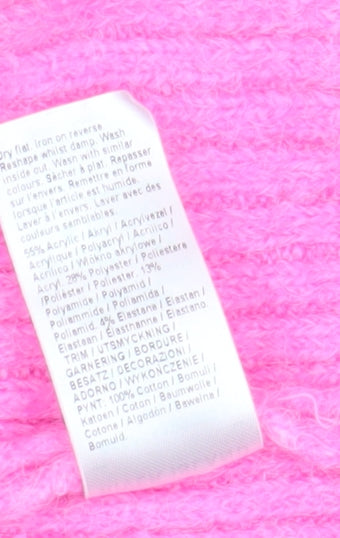 River Island Women's Pink Pullover Jumper Size 14