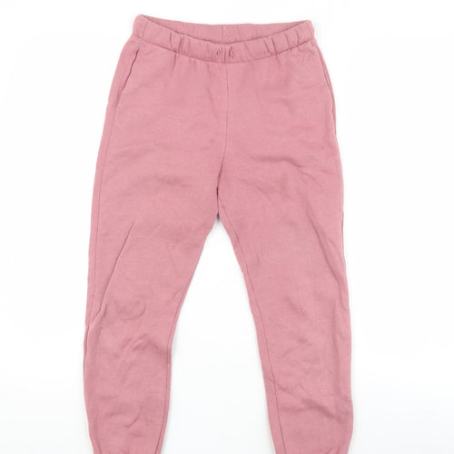 H&M Teens Pink Jogger Trousers - Size 8 Cotton Blend