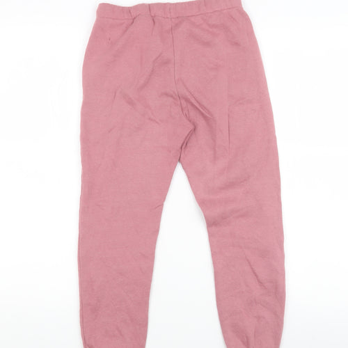 H&M Teens Pink Jogger Trousers - Size 8 Cotton Blend