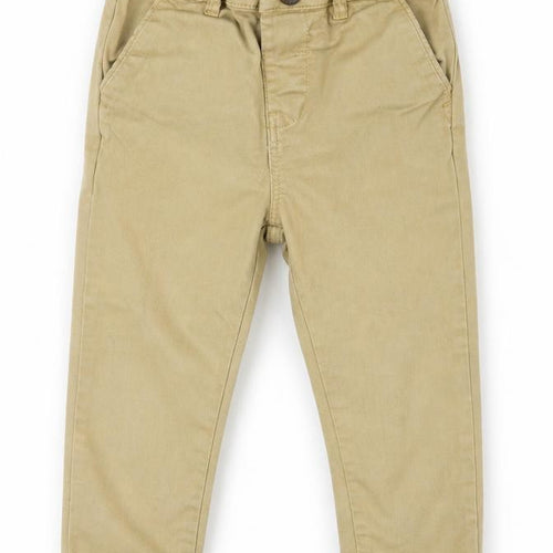Next Boys Beige Chino Trousers 9 Months Elastic Waist Casual