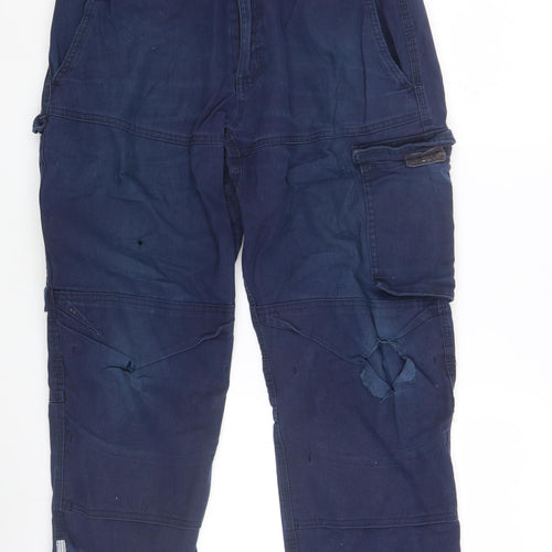 Portwest Men's Blue Cargo Jeans Size 34