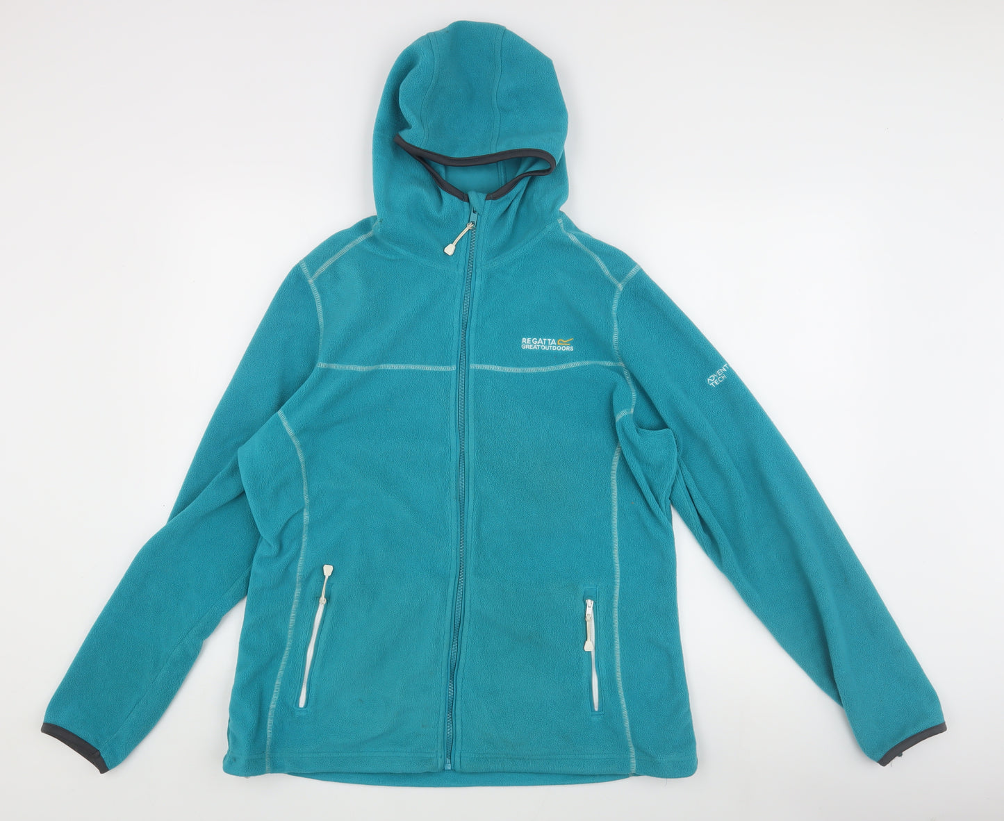 Regatta Women's Blue Fleece Jacket, Size 16, Full Zip, Hooded