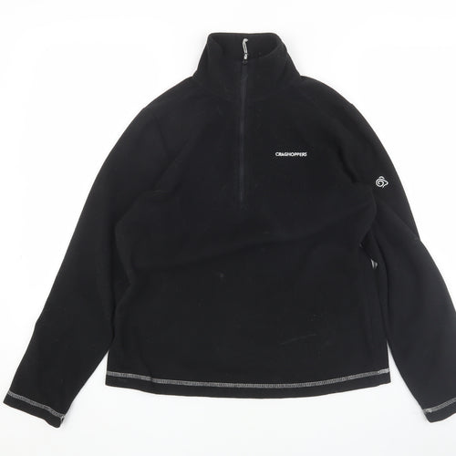 Craghoppers Women's Black Fleece Pullover Sweatshirt Size 10