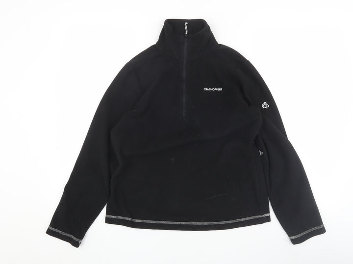 Craghoppers Women's Black Fleece Pullover Sweatshirt Size 10