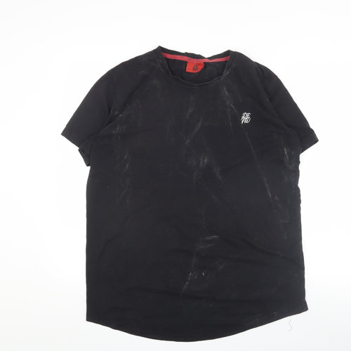 DFND Men's Black Logo T-Shirt - Large
