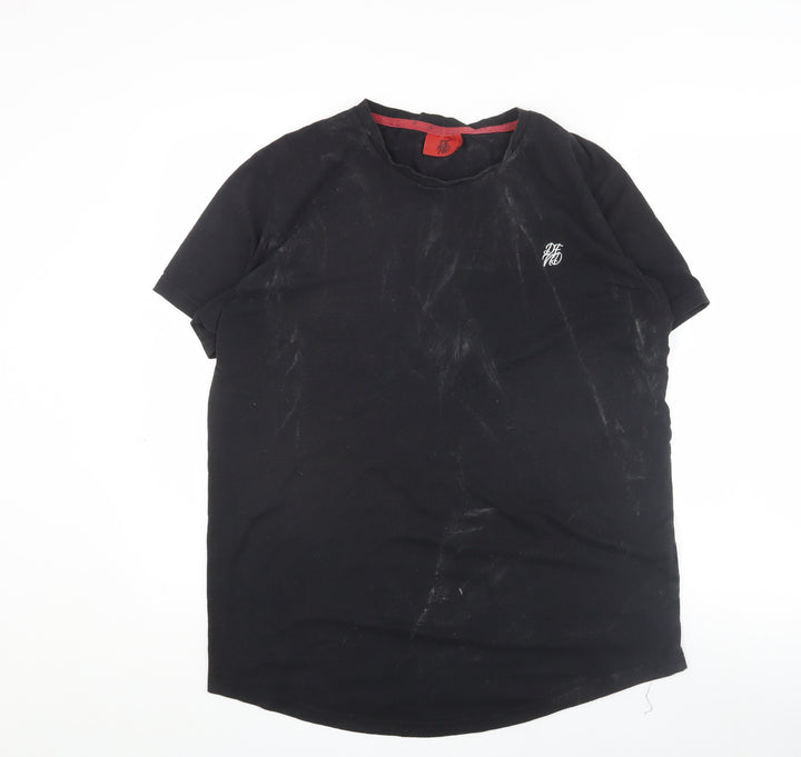 DFND Men's Black Logo T-Shirt - Large