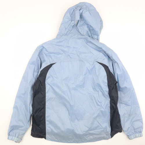 Peter Storm Women's Blue Waterproof Hooded Rain Coat Size 18