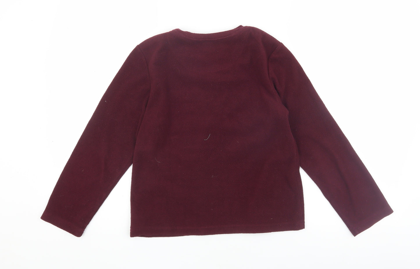 Harry Potter Girls Red Fleece Pyjama Top, Size 10-11, Winter Wear