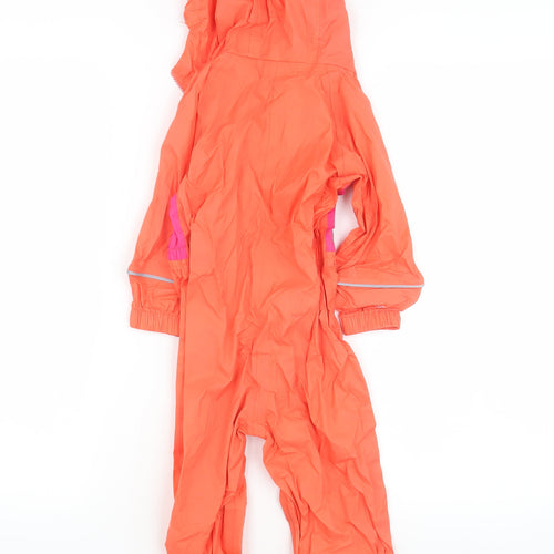 Regatta Unisex Toddler Orange Raincoat Snowsuit 18-24 Months Hooded