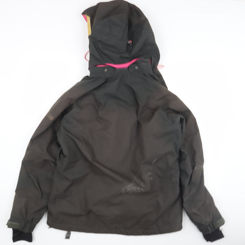 Eider Women's Black Ski Jacket Size 16 Hooded Waterproof