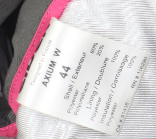 Eider Women's Black Ski Jacket Size 16 Hooded Waterproof