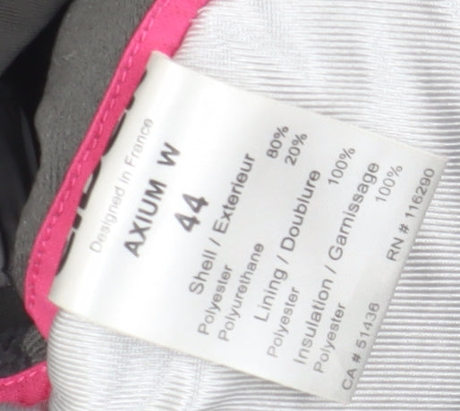 Eider Women's Black Ski Jacket Size 16 Hooded Waterproof