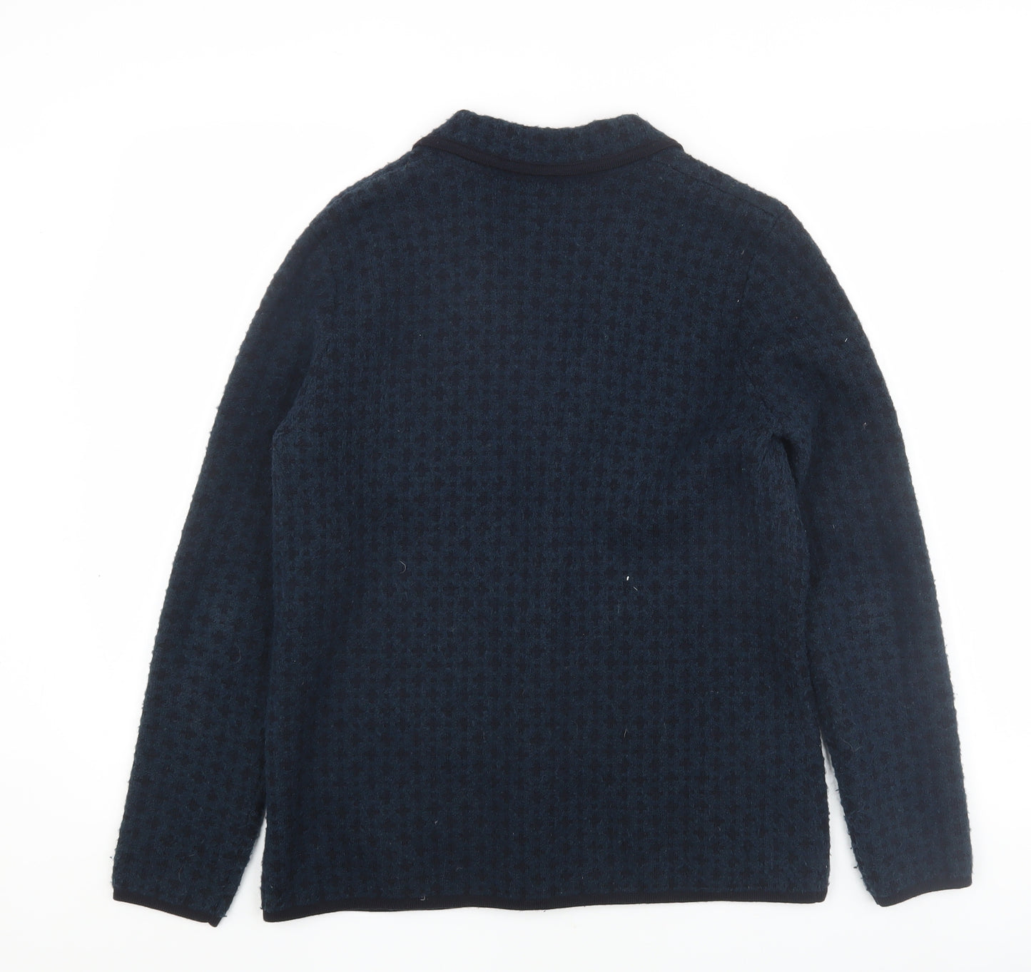 Viyella Women's Blue Collared Cardigan - Medium