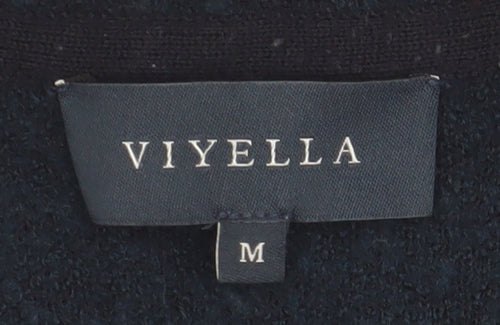 Viyella Women's Blue Collared Cardigan - Medium