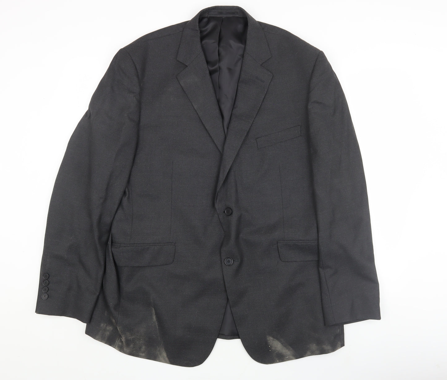 Dehavilland Men's Black Blazer, Size 44, Regular Fit