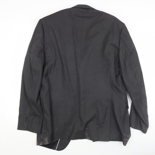 Dehavilland Men's Black Blazer, Size 44, Regular Fit
