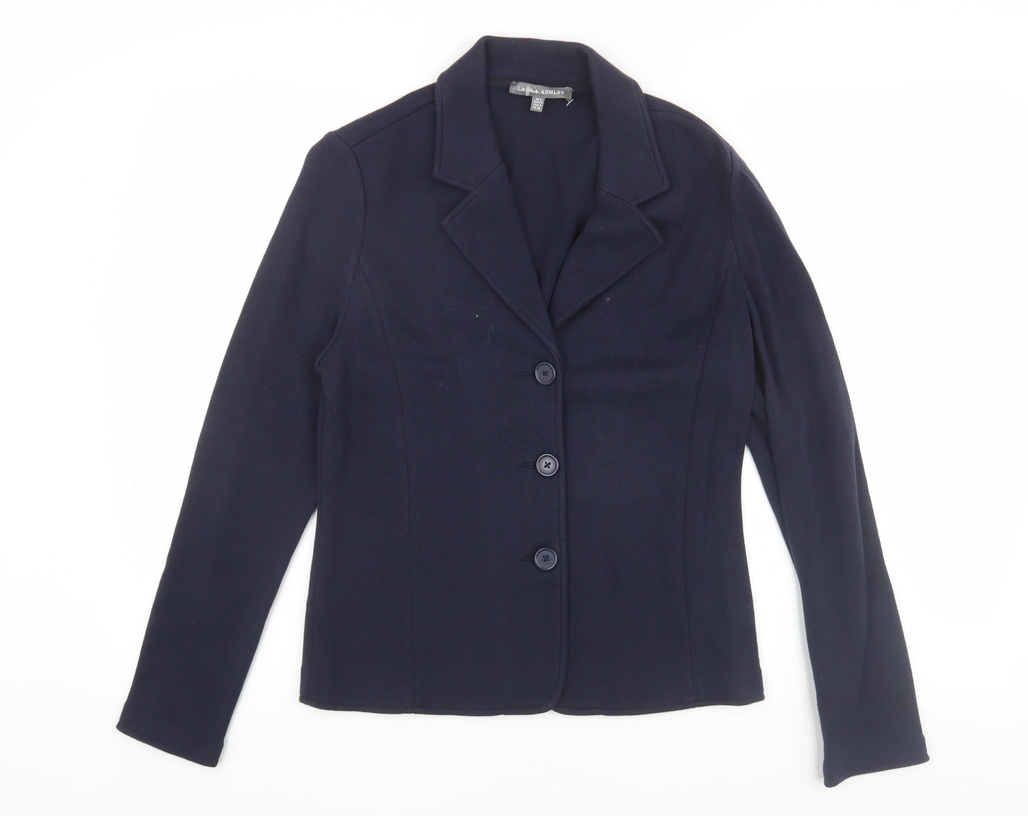 Laura Ashley Women's Blue Suit Jacket Size 8