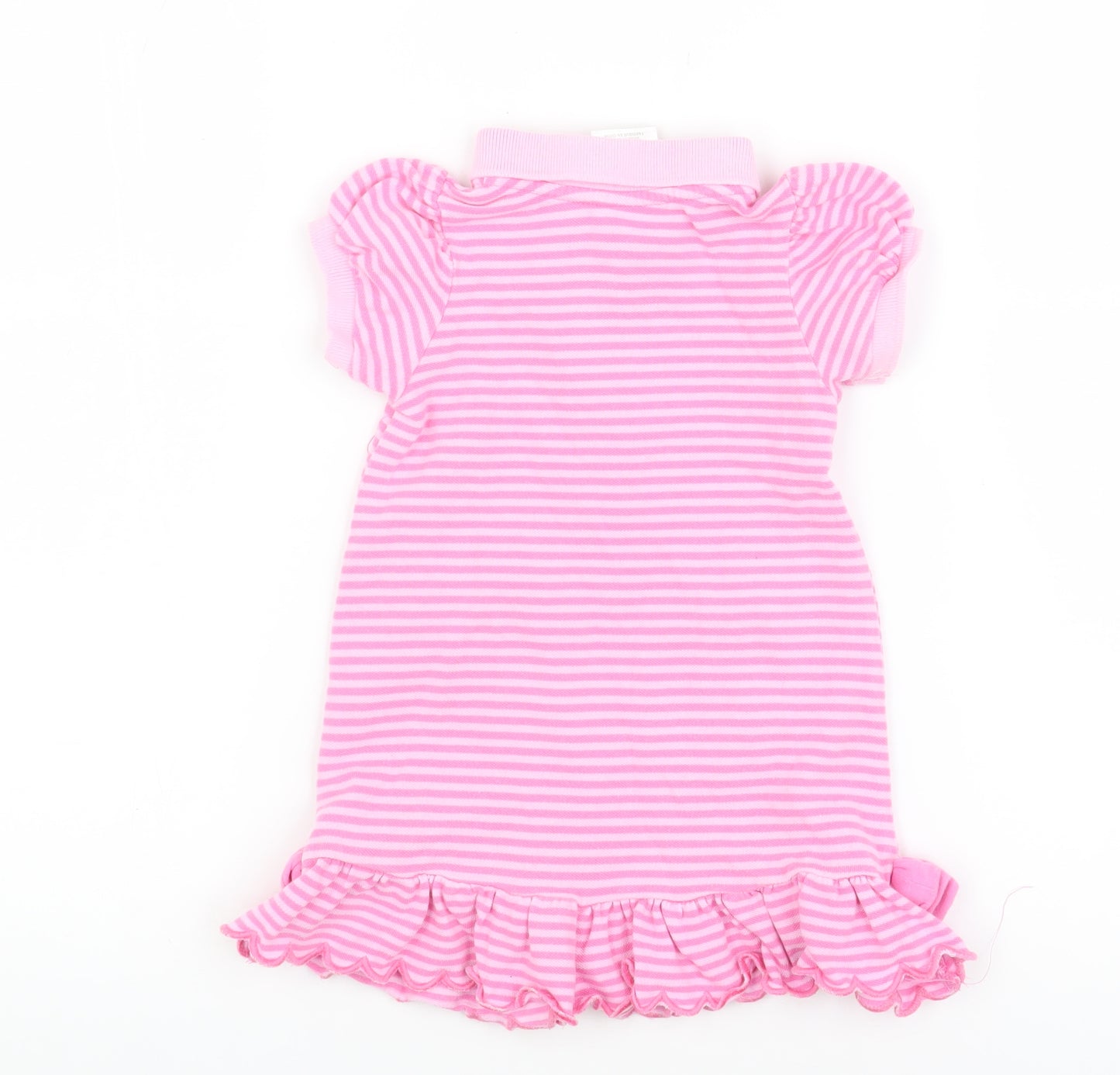 Disney Baby Girls Pink Striped Shirt Dress 12-18 Months