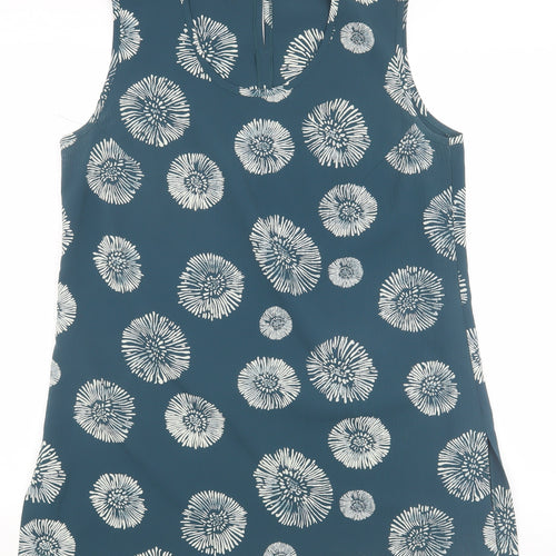 Eastex Women's Blue Floral Shift Dress Size 14