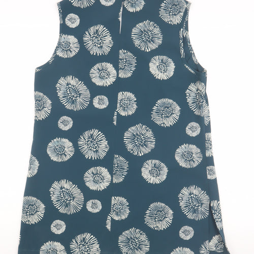 Eastex Women's Blue Floral Shift Dress Size 14