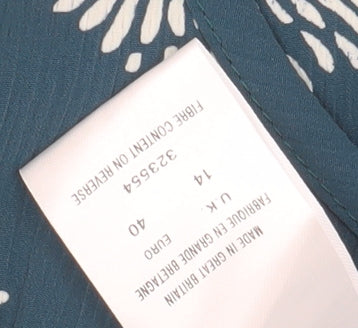 Eastex Women's Blue Floral Shift Dress Size 14