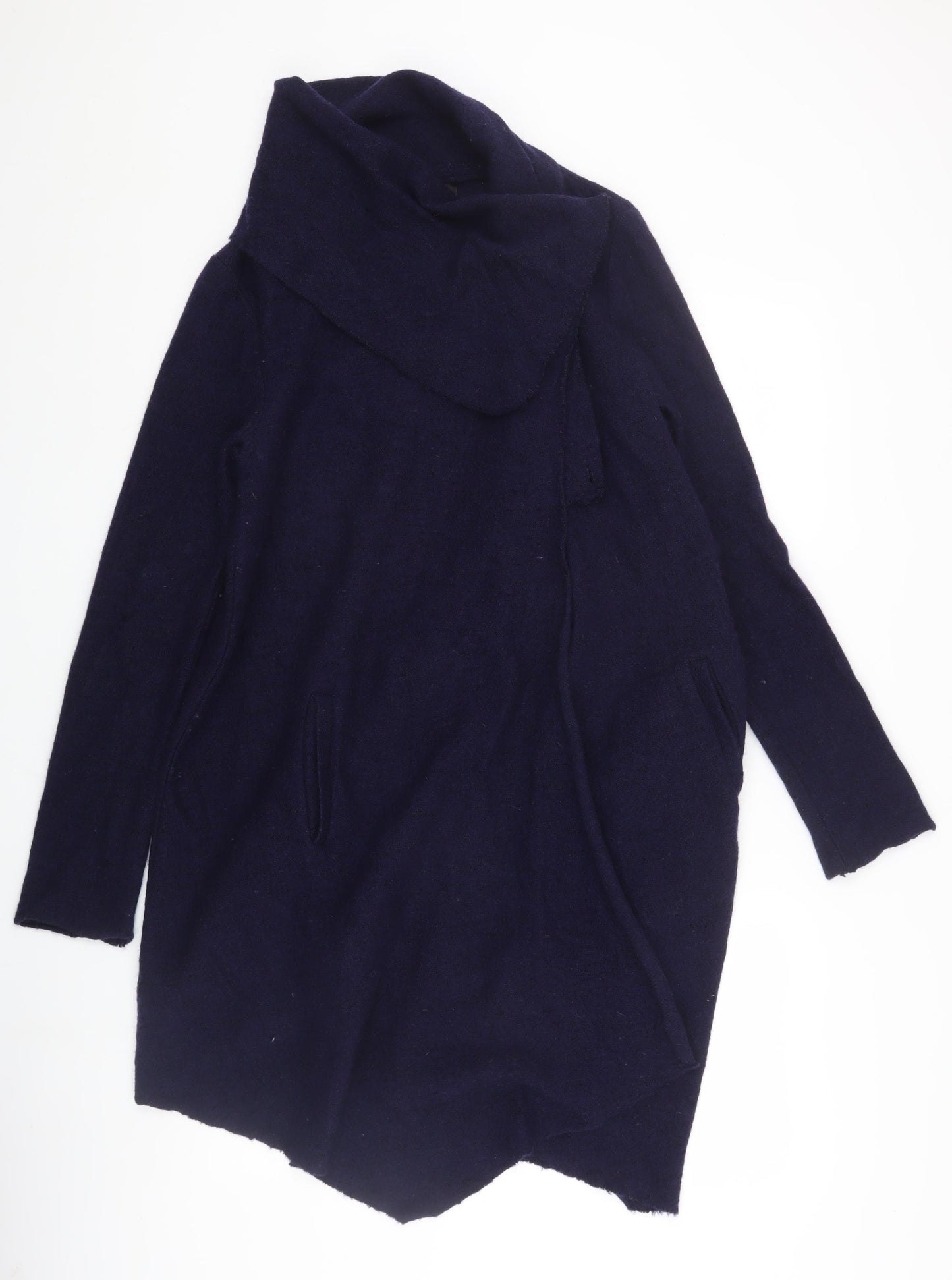 Phase Eight Women's Blue Roll Neck Cardigan Size 10