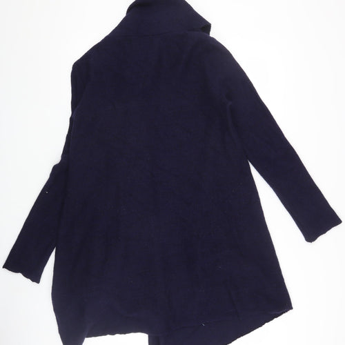 Phase Eight Women's Blue Roll Neck Cardigan Size 10