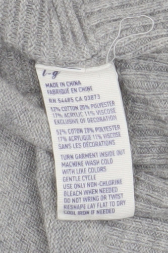 American Eagle Women's Grey Cardigan L Casual