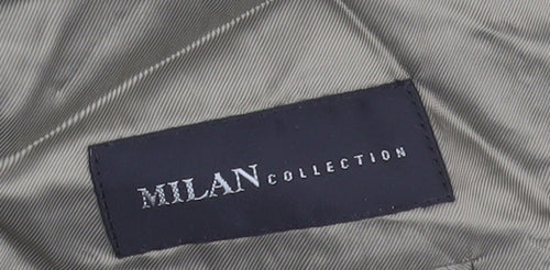 Milan Collection Men's Beige Blazer, 42L, Classic Style