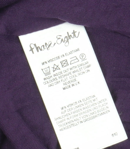 Phase Eight Women's Purple Sheath Dress Size 14