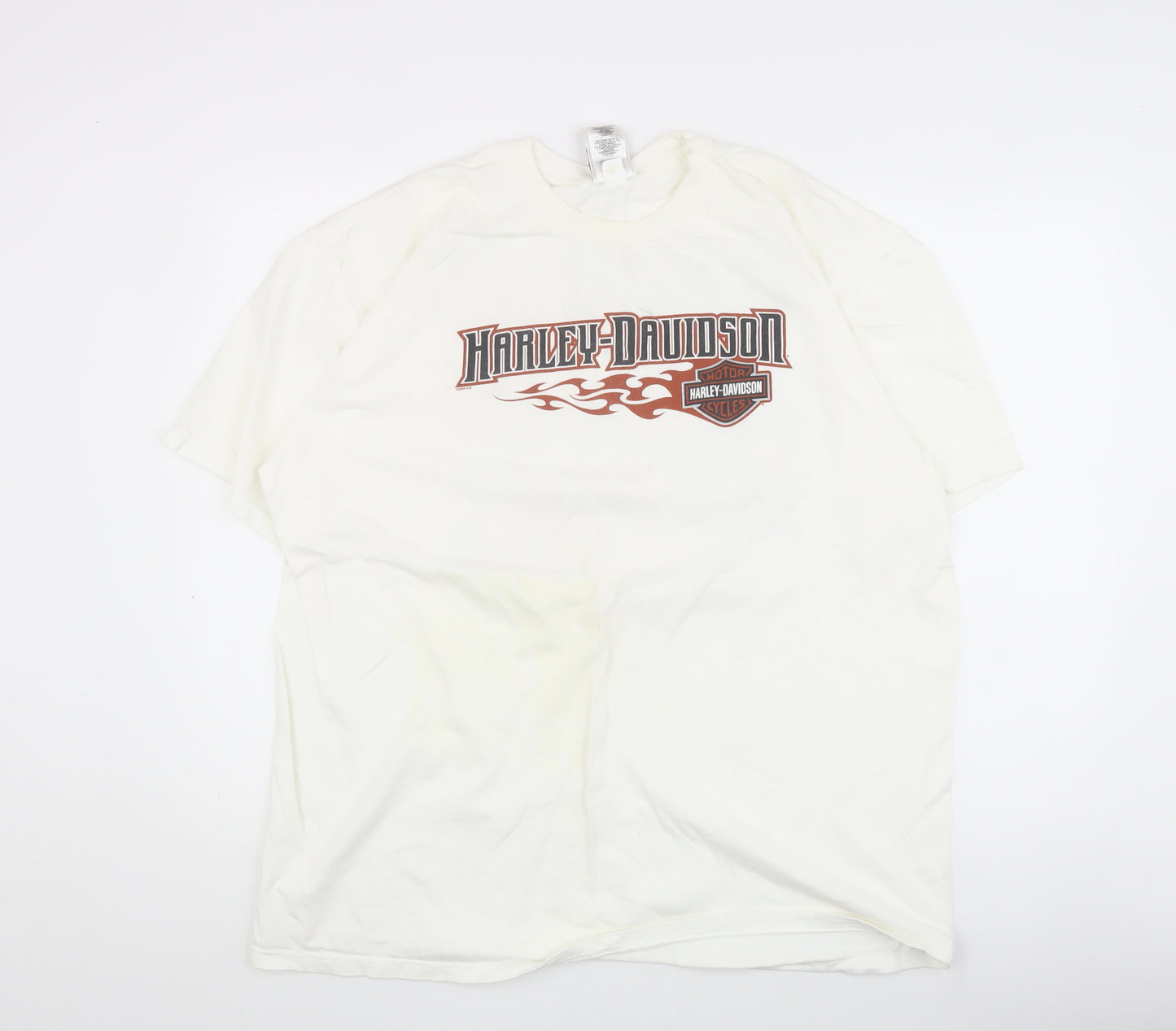 Harley Davidson Men's White 2XL Motorcycle T-Shirt