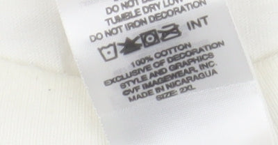 Harley Davidson Men's White 2XL Motorcycle T-Shirt