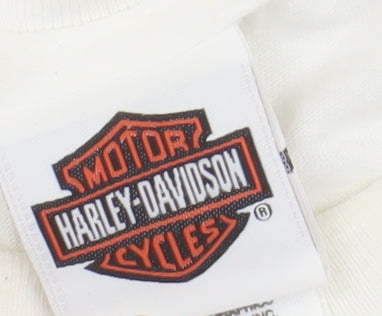 Harley Davidson Men's White 2XL Motorcycle T-Shirt