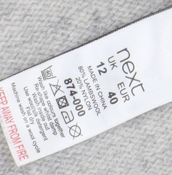 Next Women's Grey Cardigan, Size 12, Long Sleeve, Casual