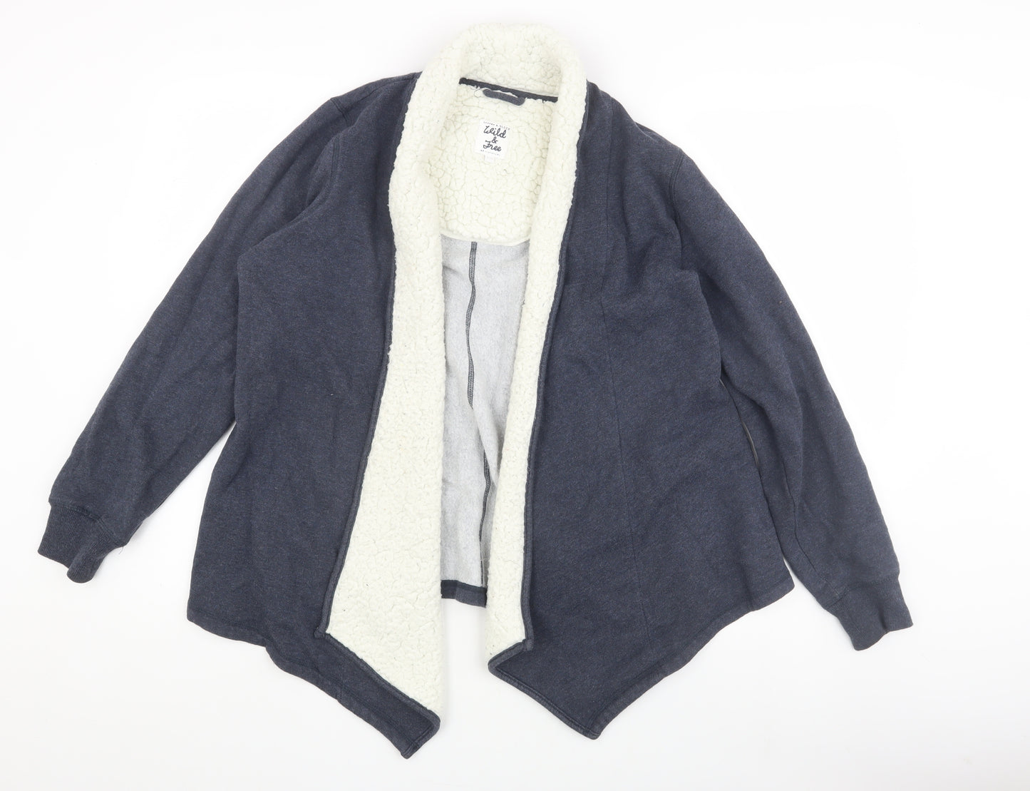 Wild & Free Women's Blue Fleece Jacket Size M, Autumn/Winter