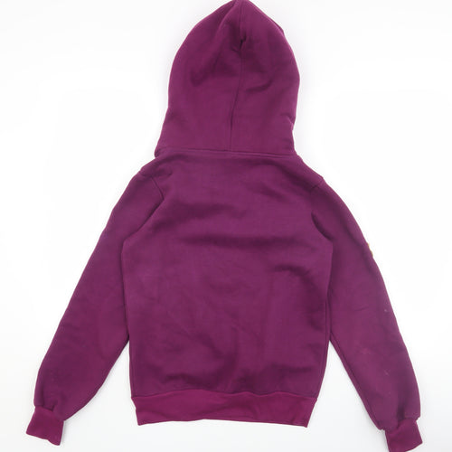 Women's Purple Pullover Hoodie, Size C, Logo Accents