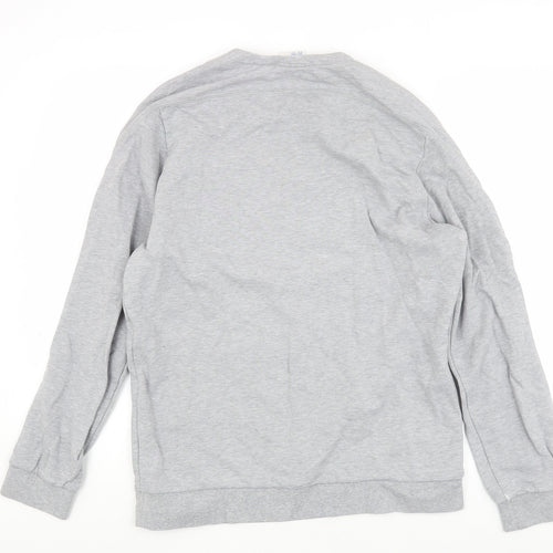 Reebok Men's Grey Pullover Sweatshirt, Medium