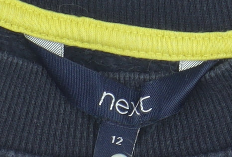 Next Women's Black Floral Pullover Sweatshirt Size 12