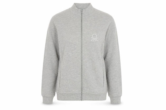 Front view of United Colors of Benetton Women's Grey Track Jacket M