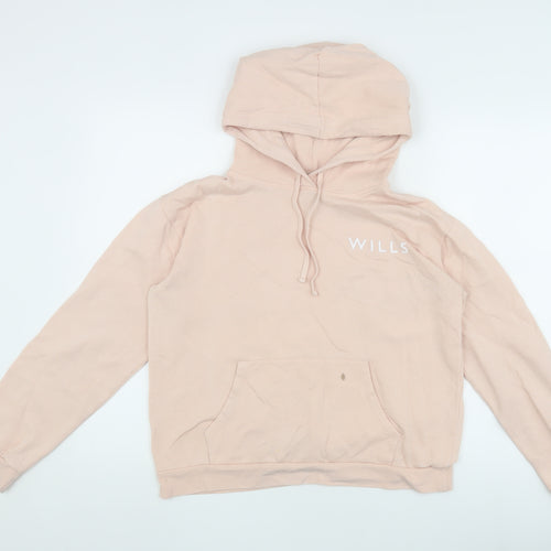 Jack Wills Women's Pink Pullover Hoodie Size 10