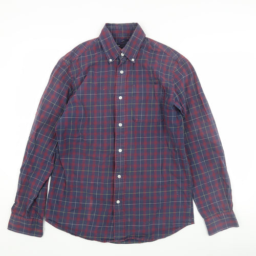 Gap Men's Multicoloured Slim Fit Check Shirt M
