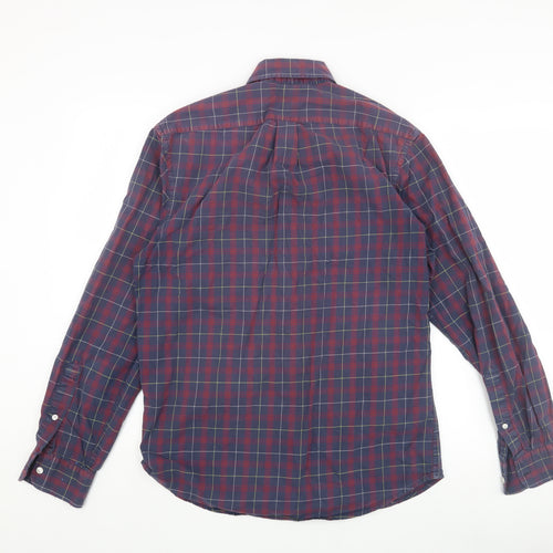 Gap Men's Multicoloured Slim Fit Check Shirt M