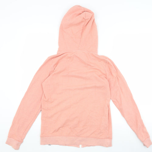 Animal Women's Pink Full Zip Hooded Hoodie Size 10