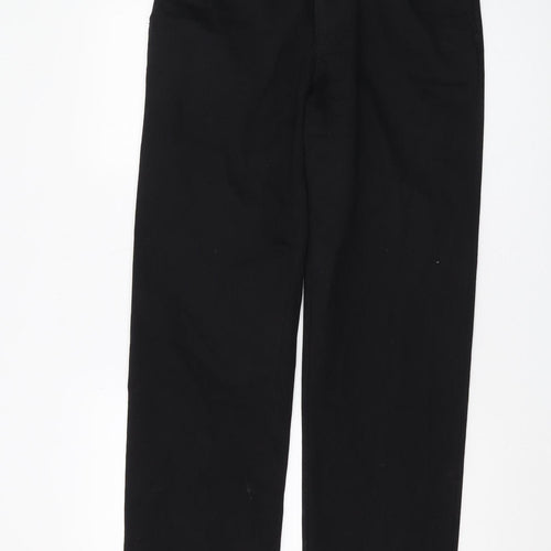 John Lewis Men's Black Cotton Chino Trousers, Size 32R