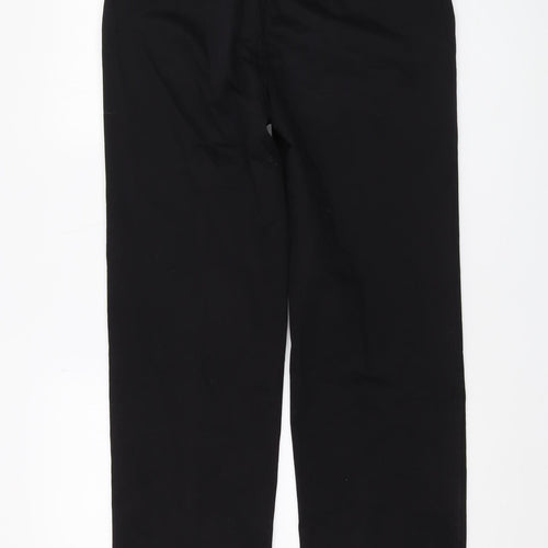John Lewis Men's Black Cotton Chino Trousers, Size 32R