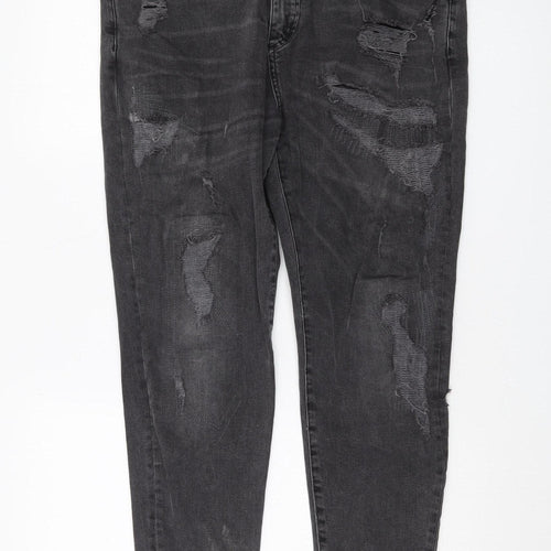 Zara Man Black Skinny Jeans, Men’s 36, Distressed Style