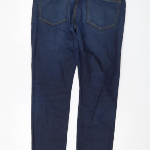 River Island Men's Blue Straight Leg Jeans L