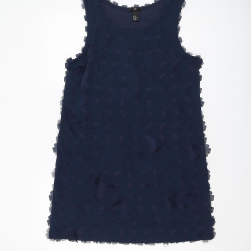 H&M Women's Blue Shift Dress, Size 12